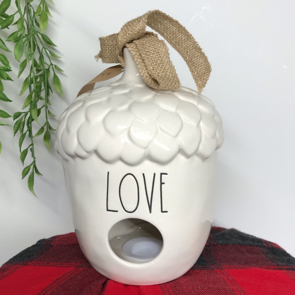 Rae Dunn acorn birdhouse love large lettering